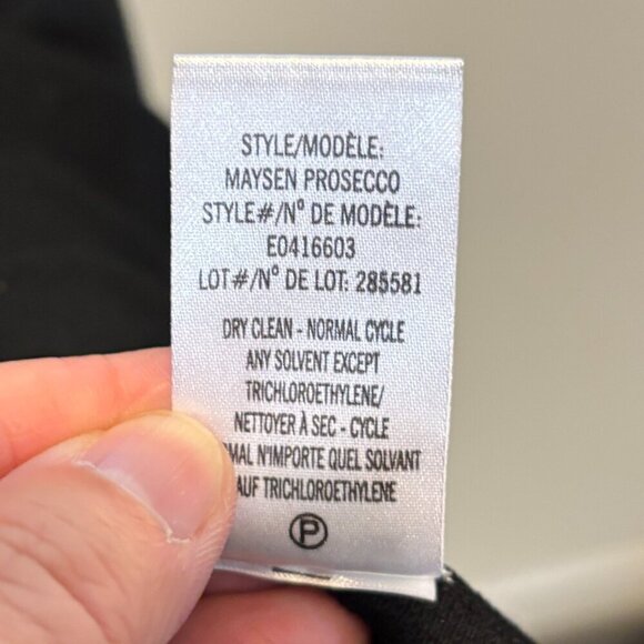 Theory Maysen Prosecco Black Sleeveless Cut Out Back Fit and Flare Dress - Picture 14 of 14